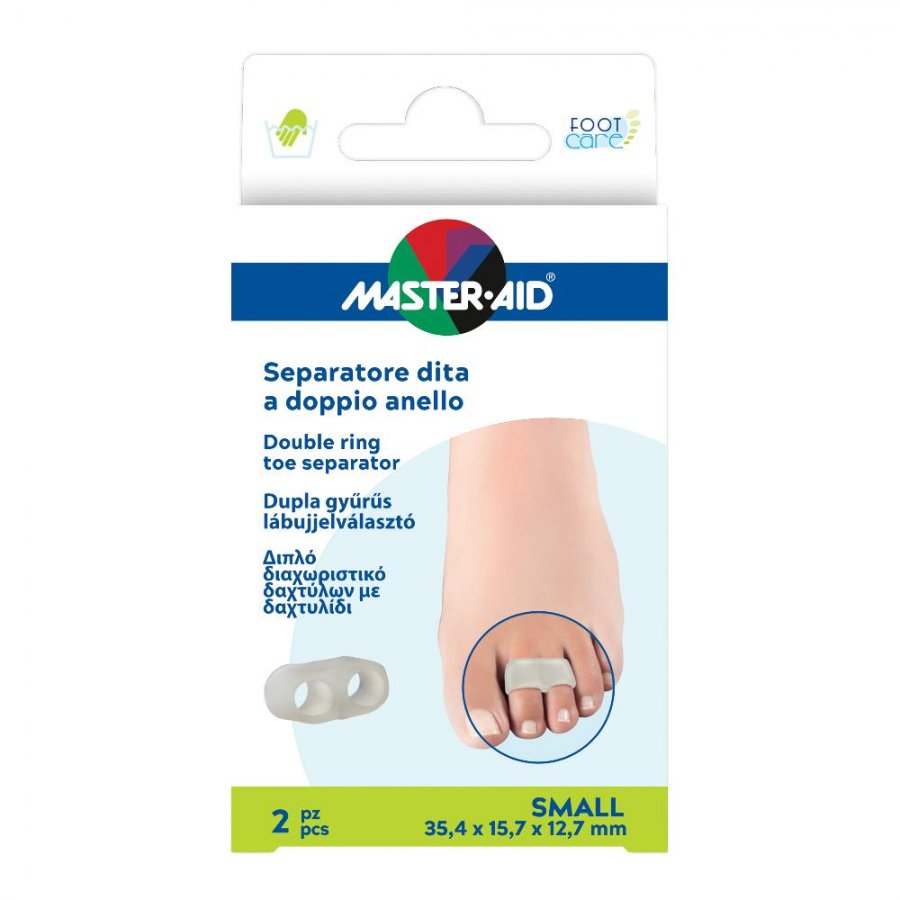 FOOTCARE SEPARATORE DITA A DOPPIO ANELLO SMALL 2 PEZZI